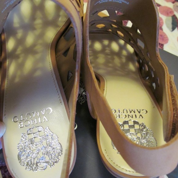 New Vince Camuto nubuck heeled sandals Deverly - Picture 10 of 15
